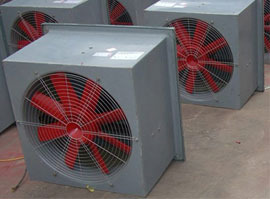 WBXD Series of wall type axial fans